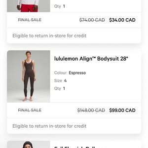 lululemon athletica Espresso Bodysuit